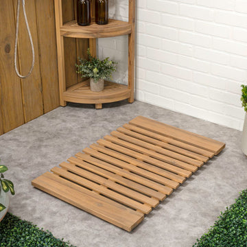 Paige Modern Classic Acacia Wood Slat Mat